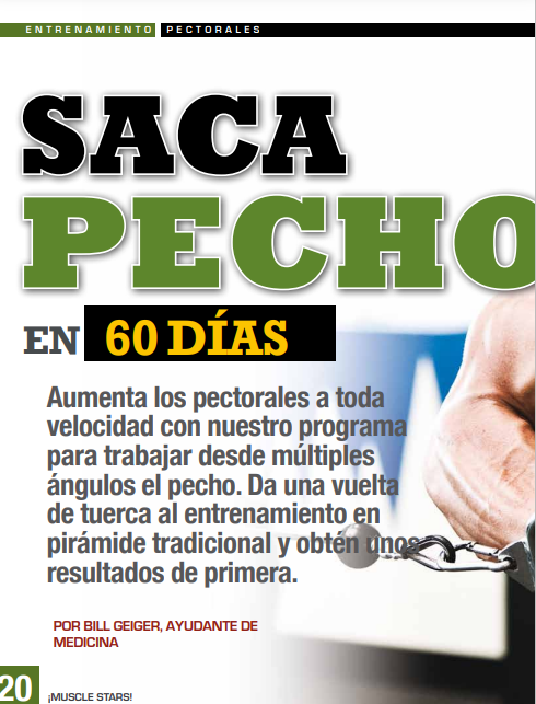 ENTRENAMIENTO DE PECTORALES