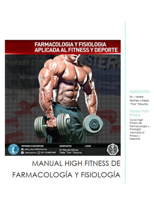 Farmacologia y Fisiologia Aplicada al Fitness y Deporte